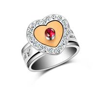 MKJFRLLSA A piece of my heart Lives in heaven Memorial Jewelry Heart Urn Ring Ashes Keepsake Holder Cremation Funeral Gift
