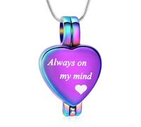 MKJFRLLSA Cremation Jewelry Eternal Heart Cremation Locket Necklace Loved Ones Keepsale Pendant