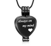 MKJFRLLSA Cremation Jewelry Eternal Heart Cremation Locket Necklace Loved Ones Keepsale Pendant