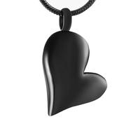 MKJFRLLSA Cremation Jewelry for Ashes Always in My Heart Memorial Urn Necklace for Human Pet Keepsake Pendant Necklace