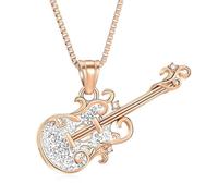 MKJFRLLSA Cremation Jewelry Guitar Urn Necklace for Ashes for Dad Cremation Pendant Ashes Holder Memorial Keepsake Urn Necklace for