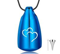 MKJFRLLSA Cremation jewelry guitar urn necklace with hollow ball commemorative lock, pendant urn jar, human souvenir jewelry