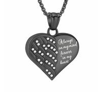 MKJFRLLSA Cremation Jewelry Urn Necklaces for Ashes Heart Memorial Pendant for Women