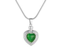 MKJFRLLSA Cremation Necklace for Ashes Stainless Steel Pendant Ashes Holder Memorial Jewelry