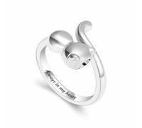 MKJFRLLSA Cremation Ring for Ashes Engraved Always in My Heart Urn Memorial Jewelry Stainless Steel Cat Ash Holder Keepsake