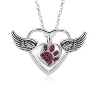 MKJFRLLSA Cremation Urn Necklace Jewelry A Piece of My Heart Lives in Heaven Carved Keepsake Memorial Pendant for Mom Dad