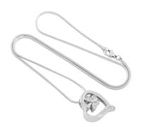 MKJFRLLSA Crystal Little Butterfly In My Heart Stainless Steel Memorial Urn Jewelry Cremation Ashes Pendant Necklace