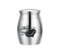 MKJFRLLSA Customize Stainless Steel Cremation Urn for Pet Ashes Keepsake Burial Funeral Urns for Ashes Dogs Cats Human