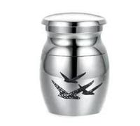 MKJFRLLSA Customize Stainless Steel Cremation Urn for Pet Ashes Keepsake Burial Funeral Urns for Ashes Dogs Cats Human
