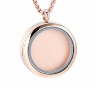 MKJFRLLSA Glass Pendant Cremation Jewelry to Hold Loved One Ashes Photo Keepsake Memorial Urn Locket Women Men Necklace