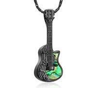 MKJFRLLSA Guitar Urn Necklace for Ashes for Women Men Ashes Locket Cremation Jewelry Memorial Keepsake Urn Pendant