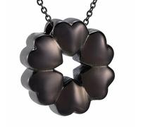 MKJFRLLSA Heart and Memorial Pendant for Ashes Urn Holder Casket Keepsake Necklace for Pets