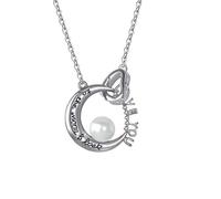 MKJFRLLSA I Love You to the Moon and Back Urn Necklaces for Ashes Keepsake Holder Cremation Memorial Necklace Pendant Jewelry for Women