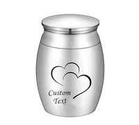 MKJFRLLSA My Dad My Hero My Angel Cremation Keepsake Urns for Custom Stainless Steel Ashes Memorial Urn Funeral Urns for Ashes