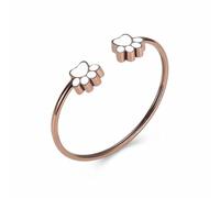 MKJFRLLSA Paw Pendant Stainless Steel Bangle Cremation Urns for Pet Ashes Memorial Jewelry Funeral Open Keepsake Bracelet