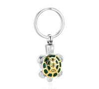 MKJFRLLSA Sea Turtle Key Chain Cremation Jewelry Small Urns for Pet Ashes Customized Keepsake Stainless Memorial Stainless Steel For Men