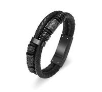 MKJFRLLSA Urn Bracelet for Ashes Cremation Jewelry Stainless Steel Memorial Keepsake Weaving Ashes Bracelet for Men