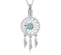 MKJFRLLSA Urn Necklace for Ashes Moon Cremation Jewelry Stainless Steel Keepsake Memorial Ash Pendant Jewelry for Women Men