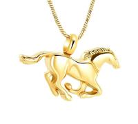 MKJFRLLSA Urn Necklace for Ashes Running Cremation Jewelry Stainless Steel Keepsake Memorial Ash Pendant Jewelry for Women Men