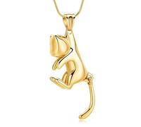 MKJFRLLSA Urn Necklaces for Ashes for Women Men Memorial Lockets Pendant Engraved Always in my Mind Forever in my