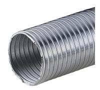 MKK Alu-Flex Pipe, 80MM Diameter, 2.60M Hose, Aluminium Tubing, Flexible, Temperature Resistant -30 - 250 °C, Extra Strong Design, 0.12MM Material Thickness, HARDWARE_TUBING