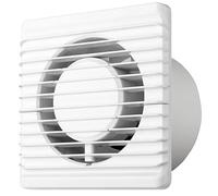 MKK Bathroom fan Ø 100 mm living room fan, standard, quiet operation, low energy consumption, suitable for bathrooms and kitchens Fan 28dB/1m 26dB/3m - 93m³/h