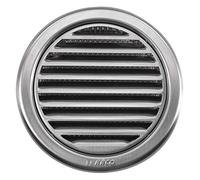 MKK Circular Stainless Steel Grille Cover, 110mm, Brushed Finish, Alloy Steel