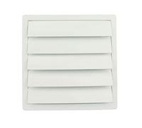 MKK Slats Ventilation Grille Movable, White, Ø 120 mm