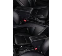 MKKDYC Centre Console Armrest Compatible With Dacia For Sandero Car Multifunction Armrest Storage Box Center Console Handrail Glove Box Retrofit Parts(Black white)
