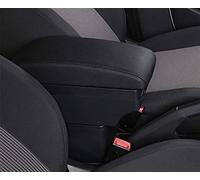MKKDYC Centre Console Armrest Compatible With Fiat For Doblo Car Center Console Storage Box Armrest Box With Phone Holder Arm Rest Box Assembly Set(Black)