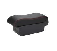 MKKDYC Centre Console Armrest Compatible With Toyota For Aygo X 2011-2017 2018 2019 Car Interior Parts Armrest Box Center Console Elbow Rest Central Store Content Box(B Red line)