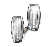 MKKDYC Turn Dynamic Light Compatible With Kia For Rio 2005 2006 2007 2008 2009 2010 2011 Side Marker Light Turn Repeater Lamps Indicator Lights Auto Parts(Crystal white)