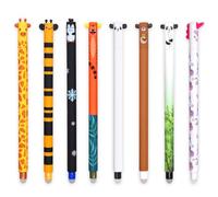MKKZLPN Erasable Gel ink Pens,Cute Cartoon Animal Stationary, Tip Diameter 0.7 mm for Kids Adults Sketching,Drawing,School Office Supplies