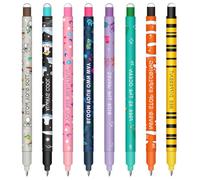 MKKZLPN Erasable Pens Rub Out Pen, 0.7mm Erasable Gel Pens with Rubbers on the End, Heat Friction Pen with Eraser, Handwriting Writing Pen for Kids Adult School Office Supplies (15PCS)