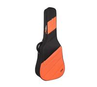 MKLHAVB Acoustic Guitar Bag 41 inch Folk Songs high-Value Piano 40 Thick Backpack Protective Cover(Black with Orange)