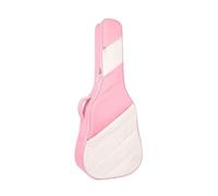 MKLHAVB Acoustic Guitar Bag 41 inch Folk Songs high-Value Piano 40 Thick Backpack Protective Cover(Pink with Rice White)