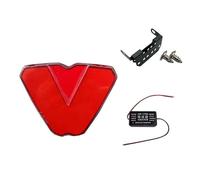 MKLHAVB Car brake light 12V F1 Style LED Car Rear Diffuser Spoiler LED Brake Lights Bumper Cover Pilot Lamp Universal Car (Emitting Color : 1-red Stabilizer)