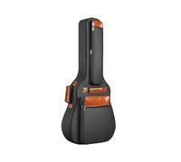 MKLHAVB Guitar Case Acoustic Guitar Bag 41 Inch Thickened Waterproof Oxford Nylon Double Straps Cotton Padded Case(Black)