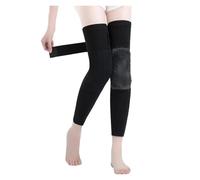 MKLHAVB Winter Warm Knee Pads Winter Thermal Knee Sleeve Non-Slip Elastic Knee Brace Support Protector Knee Warmer Pads Legging Stockings Wraps Women Men Thicken Winter Warm Thermal(Black M)