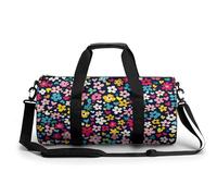 MKLYR Gym Bag for Men Women,Little Flowers And Hearts Printed Workout Bags,Small Travel Duffle Bags for Traveling Overnight Weekender Bag Personal Item Travel Bag Large Sport Bag, 17.7in/9in/9in,