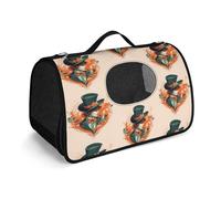 MKLYR Pet Carrier, Profile Portrait of Person Printed Pet Function Handbag, Breathable Mesh Soft Cushion, Pet Travel Portable Bag Carrier for Cat and Small Dog Home, 45X26X23.5cm, style-8