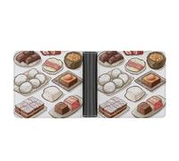 MKLYR Wallet, Various Snack Patterns Printed Leather Money Clip Mens Wallet,Extra Capacity Slim Bifold Wallet,Security Wallet,Thin & Stylish, Gift For Men, Various Snack Patterns, One Size