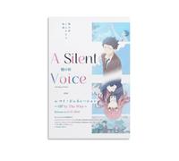 MKLYUA A Silent VoicePoster Canvas Classic Decoration Waterproof Fading Mural Art Universal Decoration Painting Give Friend Teacher Gift20x30inch(50x75cm) Unframe-style