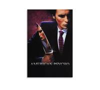 MKLYUA American PsychoPoster Canvas Classic Decoration Waterproof Fading Mural Art Universal Decoration Painting Give Friend Teacher Gift16x24inch(40x60cm) Unframe-style