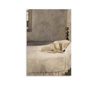MKLYUA Andrew Wyeth’s Dog LifePoster Canvas Classic Decoration Waterproof Fading Mural Art Universal Decoration Painting Give Friend Teacher Gift24x36inch(60x90cm) Unframe-style