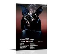 MKLYUA Birds in The Trap Sing McKnight by Travis ScottPoster Canvas Classic Decoration Waterproof Fading Mural Art Universal Decoration Painting Give Friend Teacher Gift16x24inch(40x60cm) Frame-style