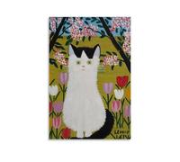 MKLYUA Canadian Folk Artist Painting by Maud LewisPoster Canvas Classic Decoration Waterproof Fading Mural Art Universal Decoration Painting Give Friend Teacher Gift24x36inch(60x90cm) Unframe-style