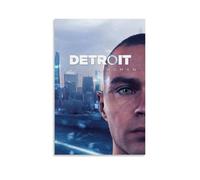 MKLYUA Detroit Become HumanPoster Canvas Classic Decoration Waterproof Fading Mural Art Universal Decoration Painting Give Friend Teacher Gift08x12inch(20x30cm) Unframe-style