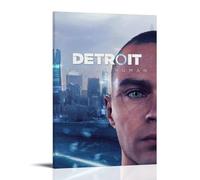 MKLYUA Detroit Become HumanPoster Canvas Classic Decoration Waterproof Fading Mural Art Universal Decoration Painting Give Friend Teacher Gift20x30inch(50x75cm) Frame-style