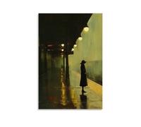 MKLYUA Edward Hopper The Dory 1929Poster Canvas Classic Decoration Waterproof Fading Mural Art Universal Decoration Painting Give Friend Teacher Gift20x30inch(50x75cm) Unframe-style